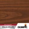 Olympic Maximum 1 Gal ST-2021 Royal Mahogany Semi-Transparent Exterior Stain and Sealant in One Low VOC