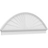 Ekena Millwork 2-3/4 in. x 76 in. x 25-7/8 in. Segment Arch Sunburst Architectural Grade PVC Combination Pediment