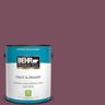 BEHR PREMIUM PLUS 1 gal. #100D-7 Maroon Satin Enamel Low Odor Interior Paint & Primer