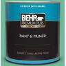 BEHR PREMIUM PLUS 1 qt. #MQ6-41 Farmers Market Satin Enamel Exterior Paint & Primer