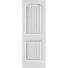 Masonite 28 in. x 80 in. 2 Panel Cheyenne Smooth Camber Top Plank Hollow Core Primed Composite Interior Door Slab