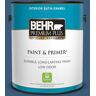 BEHR PREMIUM PLUS 1 gal. #ICC-85 China Pattern Satin Enamel Low Odor Interior Paint & Primer