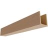 Ekena Millwork Heritage Timber 3.5 in. x 3.5 in. x 12 ft. Mena Primed Tan Faux Wood Beam