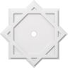 Ekena Millwork 1 in. P X 14-1/4 in. C X 26 in. OD X 2 in. ID Axel Architectural Grade PVC Contemporary Ceiling Medallion