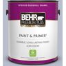 BEHR PREMIUM PLUS 1 gal. #610F-4 Silver Service Eggshell Enamel Low Odor Interior Paint & Primer