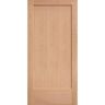 Masonite 40 in. x 84 in. Flat Panel Cherry Veneer 1 Panel Shaker Solid Wood Interior Barn Door Slab
