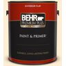 BEHR PREMIUM PLUS 1 gal. #330A-1 Bonnie Cream Flat Exterior Paint & Primer