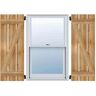 Ekena Millwork 28-7/8" X 47"Timbercraft Rustic Wood Five 5-3/8"Spaced Board and Batten Shutters witHZ-Bar RougHSawn Cedar(pair)