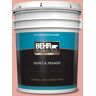 BEHR PREMIUM PLUS 5 gal. #M170-4 Passion Fruit Punch Satin Enamel Exterior Paint & Primer