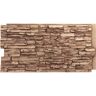 Ekena Millwork Canyon Ridge 45 3/4 in. x 1 1/4 in. Wheat Field Stacked Stone, StoneWall Faux Stone Siding Panel