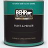 BEHR PREMIUM PLUS 1 qt. #560E-1 Little Dipper Semi-Gloss Enamel Exterior Paint & Primer