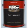 BEHR PREMIUM PLUS 1 gal. #S520-2 Journeys End Flat Exterior Paint & Primer