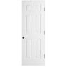 JELD-WEN 28 in. x 80 in. Colonist Primed Left-Hand Textured Solid Core Molded Composite MDF Single Prehung Interior Door