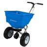 EARTHWAY Commercial Stainless Steel Ice Melt Push Spreader with 13 in. Pneumatic Tires