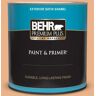 BEHR PREMIUM PLUS 1 qt. #M220-4 Trick or Treat Satin Enamel Exterior Paint & Primer