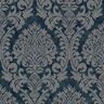 HOLDEN Chenille Weave Damask Navy Textured Wallpaper (Covers 56 sq. ft.)