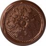 Ekena Millwork 21 in. x 2 in. Luton Urethane Ceiling Medallion (Fits Canopies upto 3-1/2 in.), Copper Penny