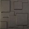 Ekena Millwork 19-5/8"W x 19-5/8"H Gomez EnduraWall Decorative 3D Wall Panel, Weathered Steel (Covers 2.67 Sq.Ft.)