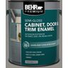 BEHR PREMIUM 1 gal. #HDC-AC-19 Grant Gray Semi-Gloss Enamel Interior/Exterior Cabinet, Door & Trim Paint