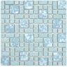 Merola Tile University Blue 11-3/4 in. x 11-3/4 in. Porcelain Mosaic Tile (9.8 sq. ft./Case)