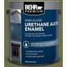 BEHR PREMIUM 1 gal. #AE-36 Shelter Green Urethane Alkyd Semi-Gloss Enamel Interior/Exterior Paint