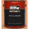 BEHR PREMIUM PLUS 1 gal. #M220-5 Roasted Seeds Flat Exterior Paint & Primer