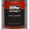 BEHR PREMIUM PLUS 1 gal. #T14-8 Film Fest Flat Exterior Paint & Primer