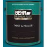 BEHR PREMIUM PLUS 1 gal. #MQ4-54 Coastal Jetty Semi-Gloss Enamel Exterior Paint & Primer