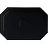 Ekena Millwork 25-1/4" W x 17-1/4" H x 1-3/4" Felix Urethane Ceiling Medallion, Hand-Painted Jet Black