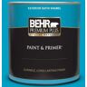 BEHR PREMIUM PLUS 1 qt. #530B-6 Tropical Holiday Satin Enamel Exterior Paint & Primer