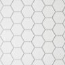 Bedrosians Le Cafe Hexagon 2 in. x 2 in. Matte White Porcelain Mosaic Tile (9.87 sq. ft./Case)