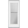 Masonite 32 in. x 80 in. Mini Blind Left Hand Inswing Primed Steel Prehung Front Exterior Door No Brickmold