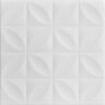 A La Maison Ceilings Perceptions White Heron 1.6 ft. x 1.6 ft. Decorative Foam Glue Up Ceiling Tile (21.6 sq. ft./case)