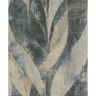 Advantage Blake Blue Denim Leaf Paper Textured Non-Pasted Wallpaper Roll
