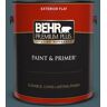 BEHR PREMIUM PLUS 1 gal. #PPU13-19 Observatory Flat Exterior Paint & Primer