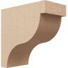 Ekena Millwork 5 in. x 10 in. x 10 in. Series 1 Classic Garner Rough Cedar Woodgrain Timberthane Polyurethane Corbel, Primed Tan