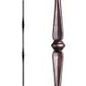 HOUSE OF FORGINGS Round 44 in. x 0.625 in. Oil Rubbed Bronze Double Knuckle Hollow Wrought Iron Baluster