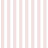 Tiny Tots 2 Pink/White Matte Traditional Regency Stripe Design Non-Pasted Non-Woven Paper Wallpaper Roll