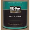 BEHR PREMIUM PLUS 1 qt. #N300-6 Archaeological Site Semi-Gloss Enamel Exterior Paint & Primer