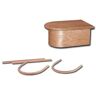 HOUSE OF FORGINGS 8011 False End Starting 17-5/8 in. Step Wooden Tread Kit 13.8 in. x 7.8 in. for Extending Bottom Steps