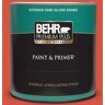 BEHR PREMIUM PLUS 1 qt. #T18-12 Spirit Warrior Semi-Gloss Enamel Exterior Paint & Primer