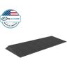 EZ-ACCESS TRANSITIONS 14 in. L x 40 in. W x 1.5 in. H Angled Entry Door Threshold Mat, Black, Rubber