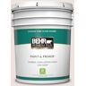 BEHR PREMIUM PLUS 5 gal. #140E-1 Patient White Semi-Gloss Enamel Low Odor Interior Paint & Primer