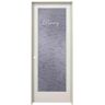 JELD-WEN 32 in. x 80 in. Right Hand Recipe Pantry Frosted Glass Primed Wood Single Prehung Interior Door