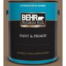 BEHR PREMIUM PLUS 1 gal. #280F-6 Sweet Georgia Brown Satin Enamel Exterior Paint & Primer