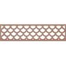 Ekena Millwork Hudson Fretwork 0.375 in. D x 47 in. W x 12 in. L Walnut Wood Panel Moulding