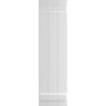 Ekena Millwork 16 1/8" x 27" True Fit PVC Three Board Joined Board-n-Batten Shutters, White (Per Pair)