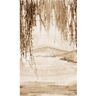 Walls Republic Brown Landscape Painting Mountain View Printed Non-Woven Paper Non-Pasted Textured Wallpaper L: 9 ft. 10 in. x W: 83 in.