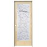 JELD-WEN 24 in. x 80 in. Right Hand Recipe Pantry Frosted Glass Unfinished Wood Single Prehung Interior Door