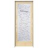 JELD-WEN 36 in. x 80 in. Right Hand Recipe Pantry Frosted Glass Unfinished Wood Single Prehung Interior Door